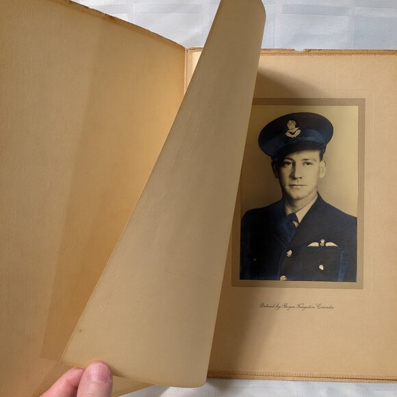 MILITARY AIR FORCE SOLDIER RCAF ANTIQUE CABINET PHOTO CANADA CANADIAN KINGSTON - Picture 8 of 10